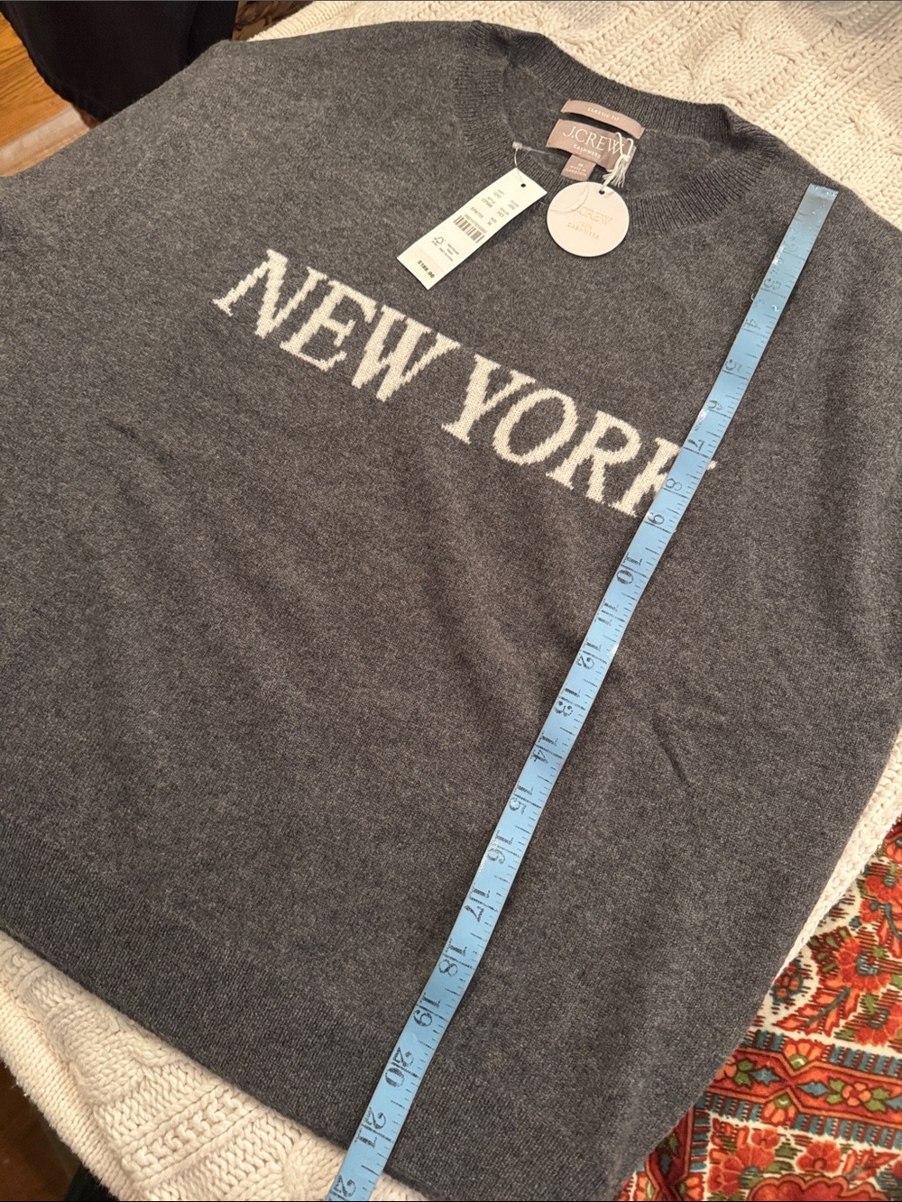 J.Crew Perfect cashmere "New York" crewneck sweater CP586 - Picture 8 of 10